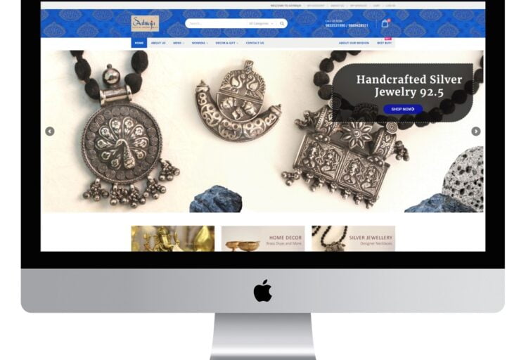 ecommerce website aatmaja stores